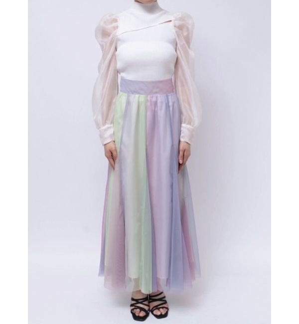 MERCURYDUO「グラデーションチュールボリュームスカート」|スカート|