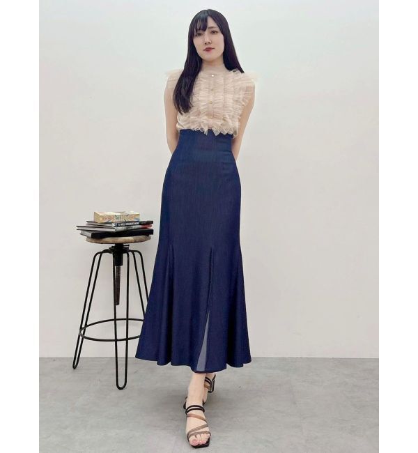 MERCURYDUO「チュールフリルニット」|ニット・セーター|