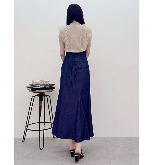 MERCURYDUO「チュールフリルニット」|ニット・セーター|