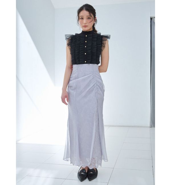 MERCURYDUO「チュールフリルニット」|ニット・セーター|