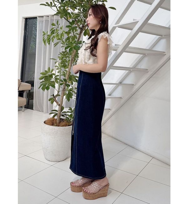 MERCURYDUO「チュールフリルニット」|ニット・セーター|