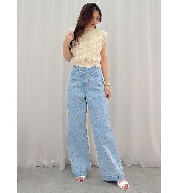 MERCURYDUO「チュールフリルニット」|ニット・セーター|