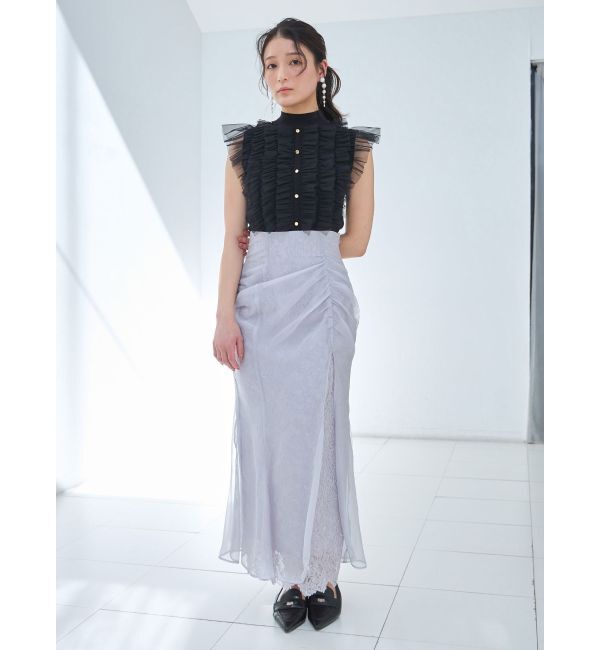 MERCURYDUO「チュールフリルニット」|ニット・セーター|