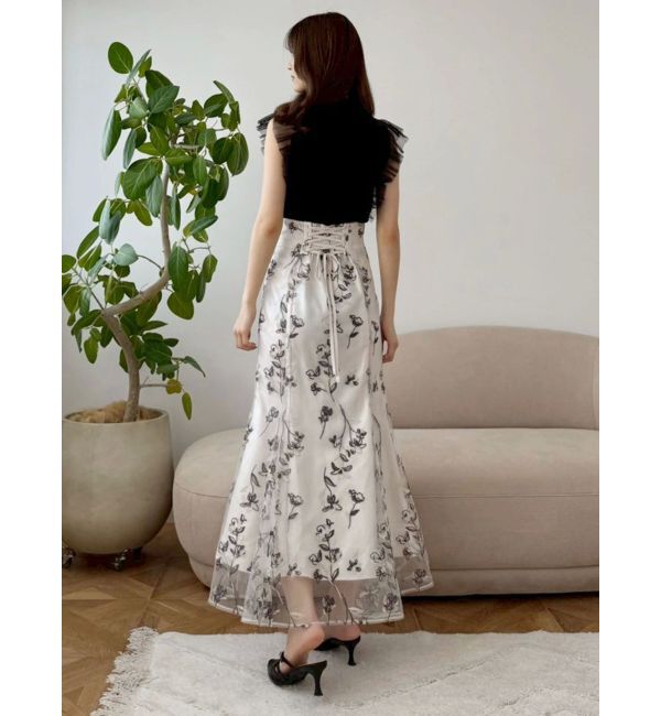 MERCURYDUO「チュールフリルニット」|ニット・セーター|