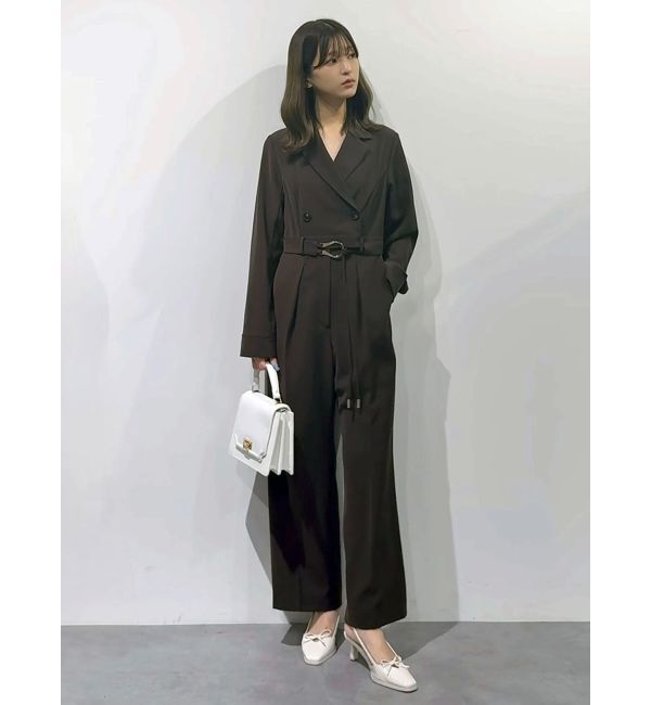 MERCURYDUO「テーラーカラーコンビネゾン」|オールインワン|