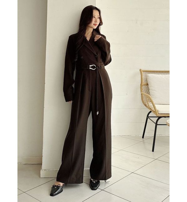 MERCURYDUO「テーラーカラーコンビネゾン」|オールインワン|