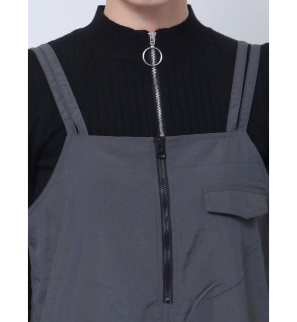 MURUA「メッシュロゴカーゴワンピース」|ワンピース|