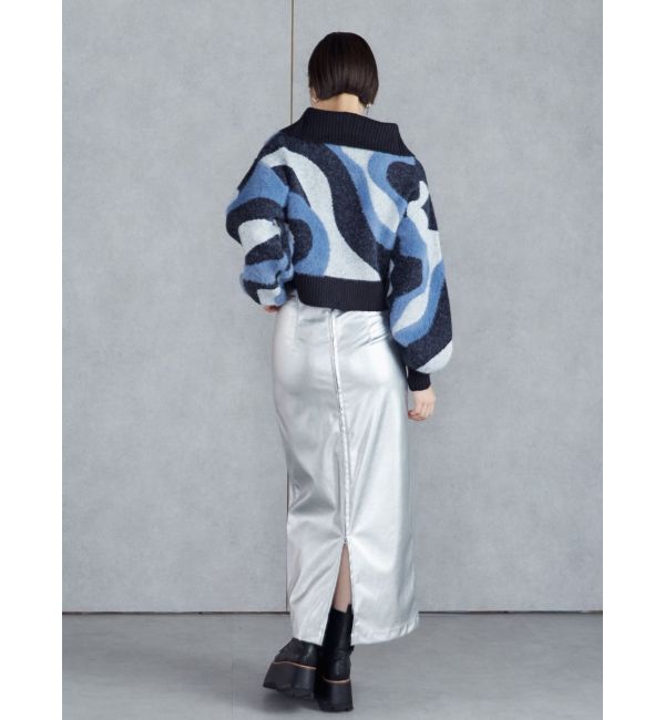 MURUA「ハーフジップフェザーニット」|ニット・セーター|