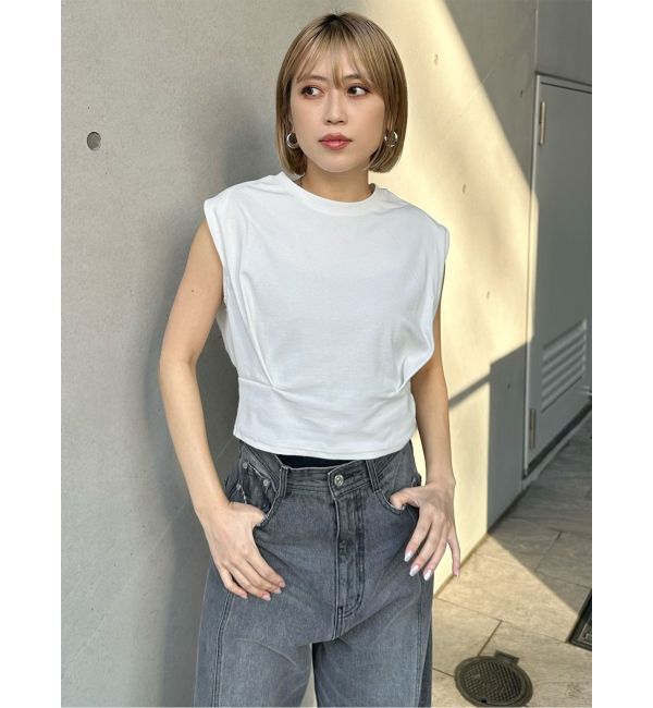 MURUA「ウエストタックノースリトップス」|Tシャツ・カットソー|