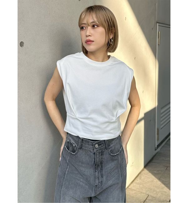 MURUA「ウエストタックノースリトップス」|Tシャツ・カットソー|