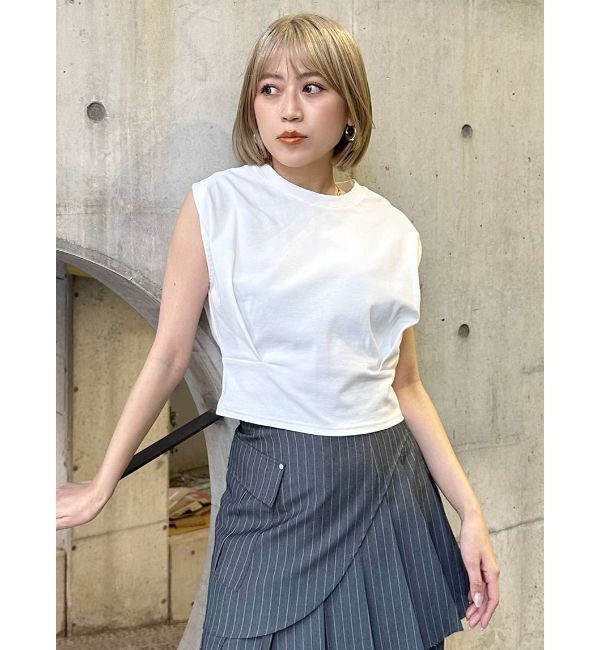MURUA「ウエストタックノースリトップス」|Tシャツ・カットソー|