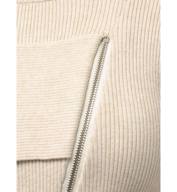MURUA「ワンショルダーZIPニット」|ニット・セーター|