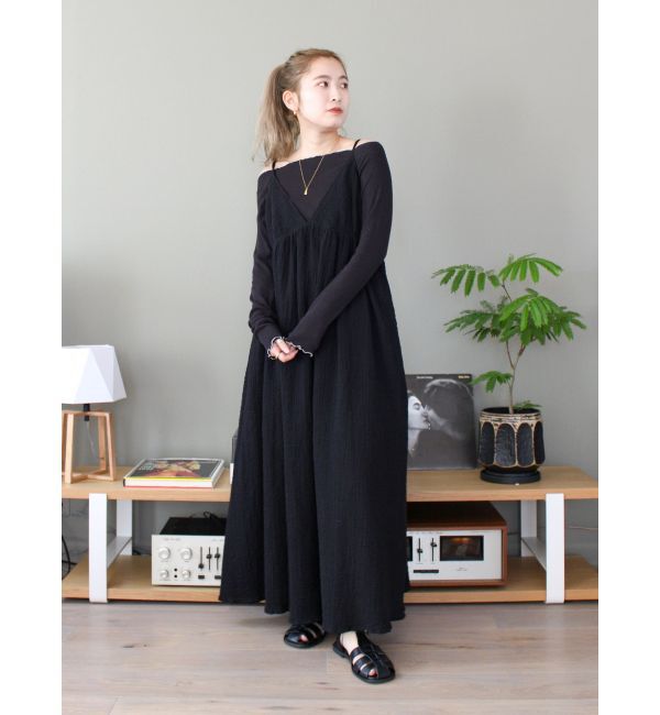 Ungrid「オフショルデザインロングスリーブTee」|Tシャツ・カットソー|