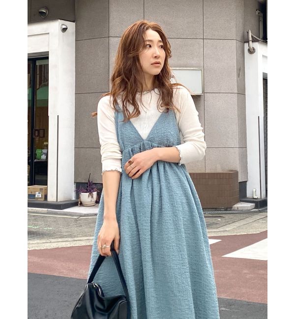 Ungrid「オフショルデザインロングスリーブTee」|Tシャツ・カットソー|