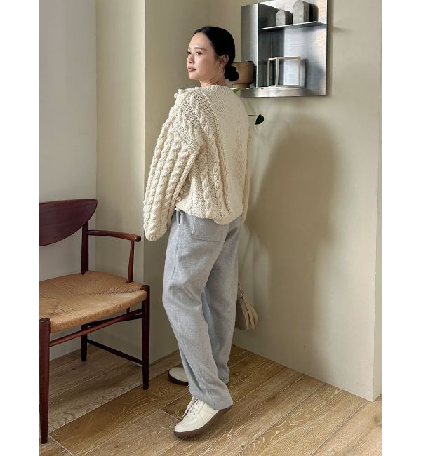 Ungrid「ルーズスリーブケーブルニット」|ニット・セーター|