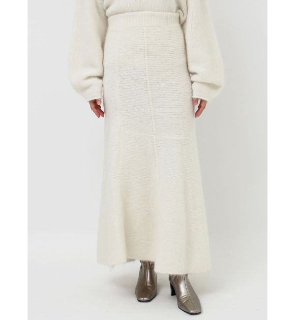 LAGUNAMOON「アルパカシャギーニットナローフレアスカート」|スカート|