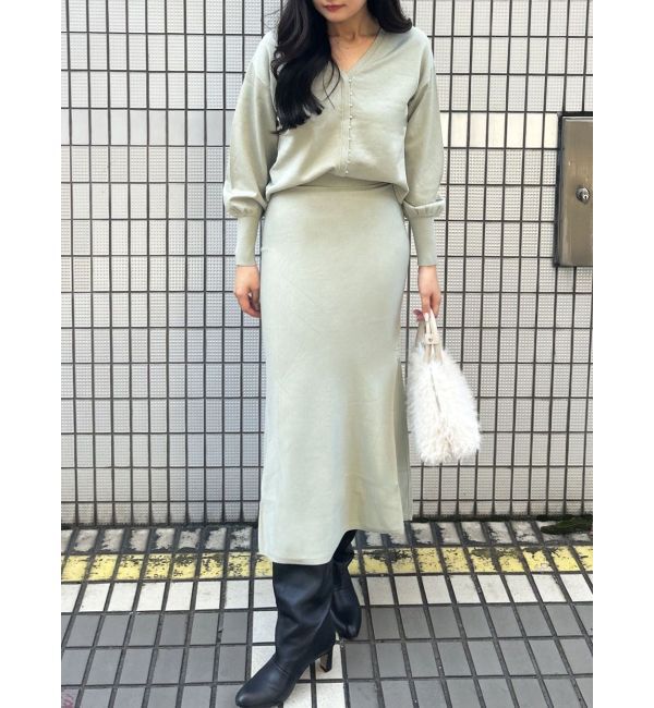 LAGUNAMOON「2WAYミニパールニットプルオーバー」|ニット・セーター|