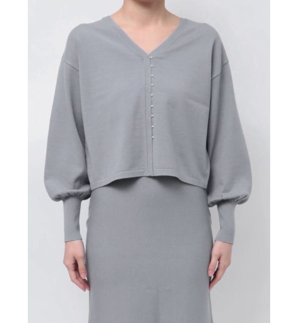 LAGUNAMOON「2WAYミニパールニットプルオーバー」|ニット・セーター|