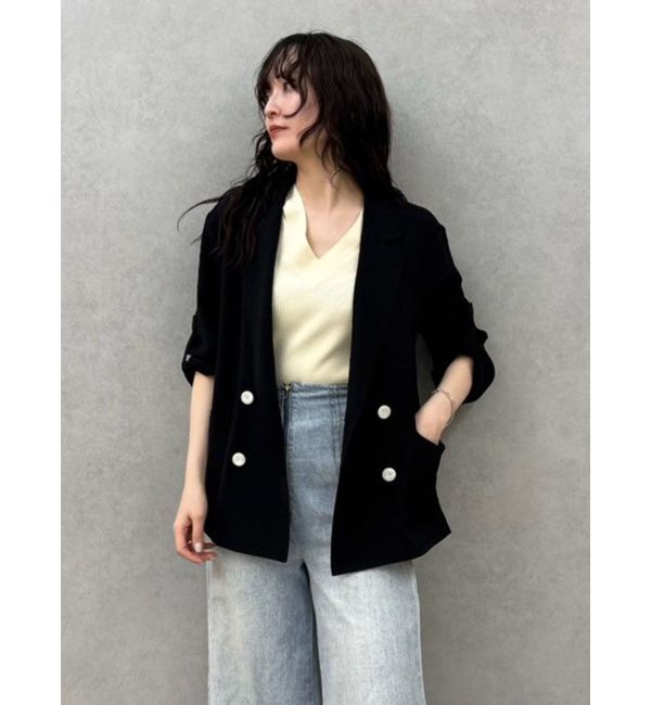 LAGUNAMOON「【riiさんコラボカラー・サイズあり】ロールアップジャケット」|テーラードジャケット|