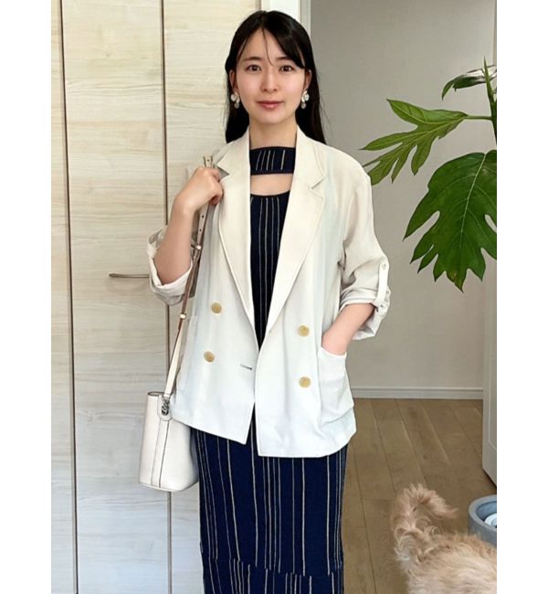 LAGUNAMOON「【riiさんコラボカラー・サイズあり】ロールアップジャケット」|テーラードジャケット|