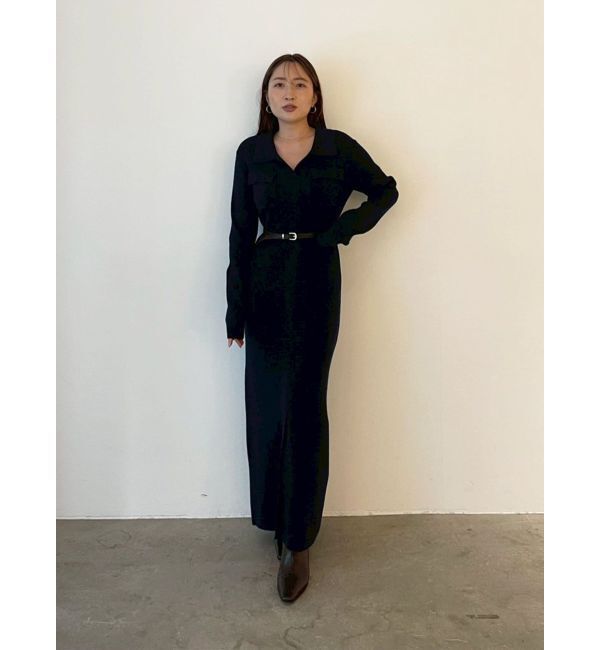 LAGUNAMOON「フラップポケットリブニットワンピース」|ワンピース|