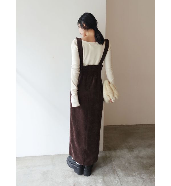 LAGUNAMOON「【UNIVERSALOVERALLコラボ】サスペンダースカート」|スカート|