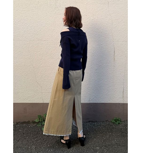 LAGUNAMOON「スリットチノスカート」|スカート|