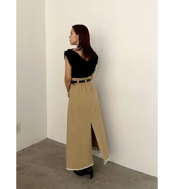 LAGUNAMOON「スリットチノスカート」|スカート|