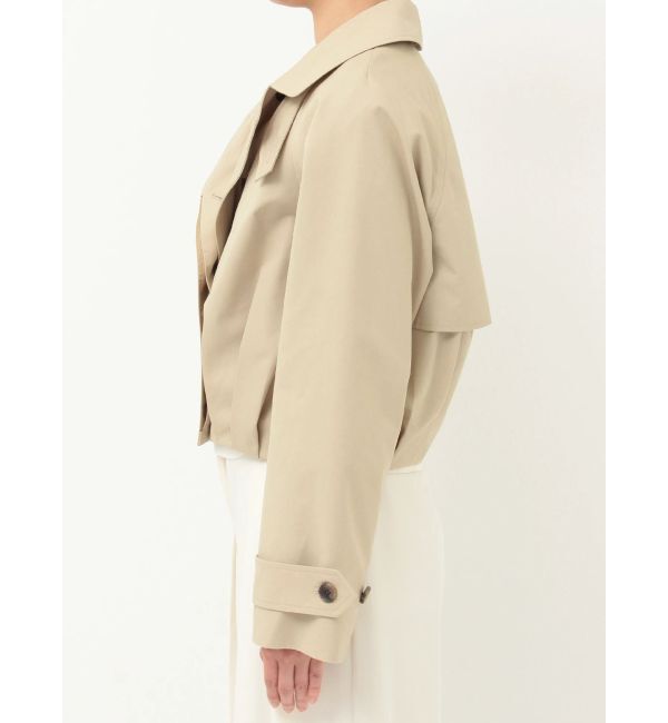 LAGUNAMOON「タックヘムトレンチライクショートブルゾン」|ブルゾン・スタジャン|