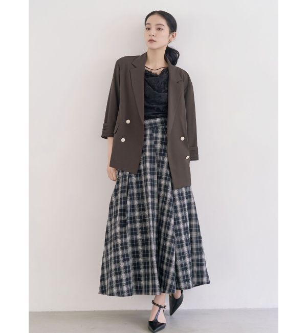 LAGUNAMOON「バイカラーボタンジャケット」|テーラードジャケット|