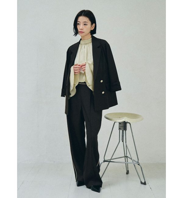 LAGUNAMOON「バイカラーボタンジャケット」|テーラードジャケット|