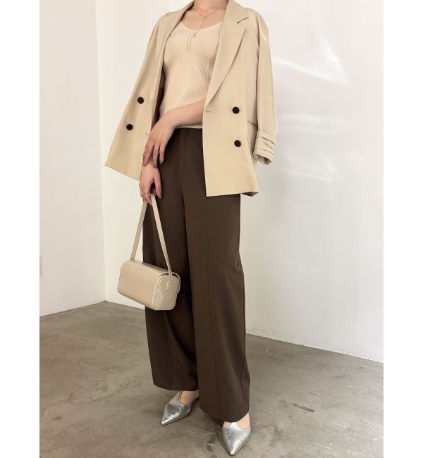 LAGUNAMOON「バイカラーボタンジャケット」|テーラードジャケット|