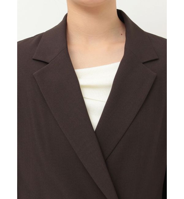 LAGUNAMOON「バイカラーボタンジャケット」|テーラードジャケット|