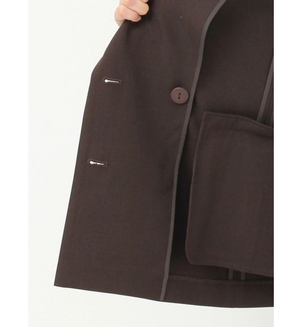 LAGUNAMOON「バイカラーボタンジャケット」|テーラードジャケット|