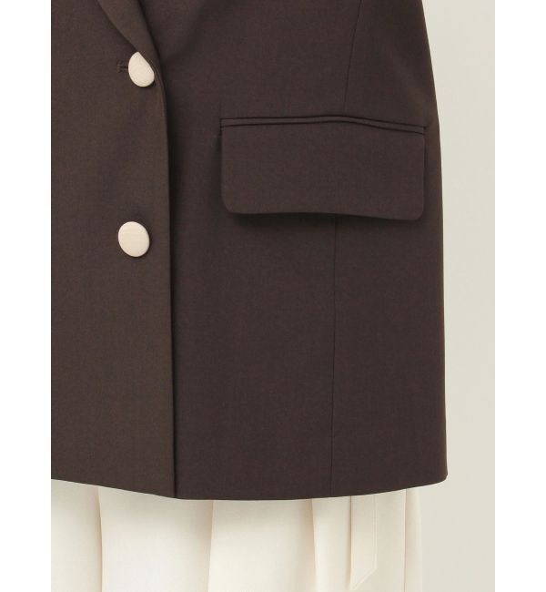 LAGUNAMOON「バイカラーボタンジャケット」|テーラードジャケット|