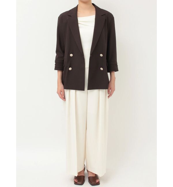 LAGUNAMOON「バイカラーボタンジャケット」|テーラードジャケット|