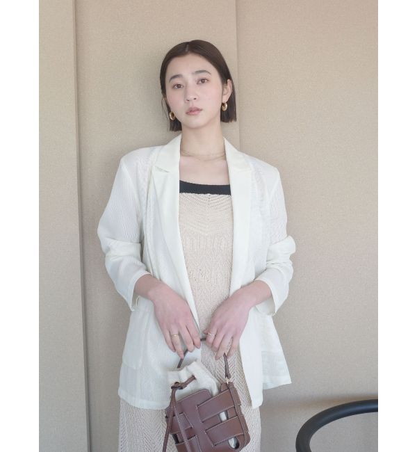 LAGUNAMOON「メッシュダブルテーラードジャケット」|テーラードジャケット|