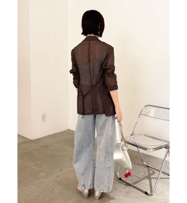 LAGUNAMOON「メッシュダブルテーラードジャケット」|テーラードジャケット|