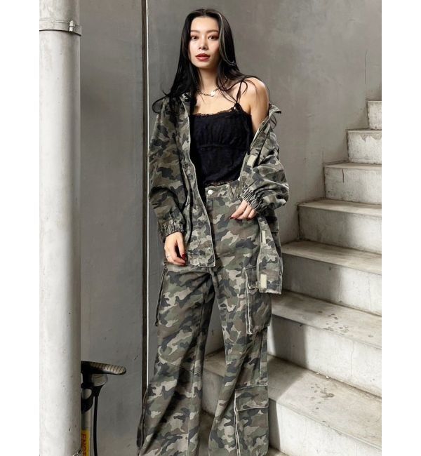 EVRIS「ボリュームカーゴデニムパンツ【セットアップ着用可能】」|デニム|