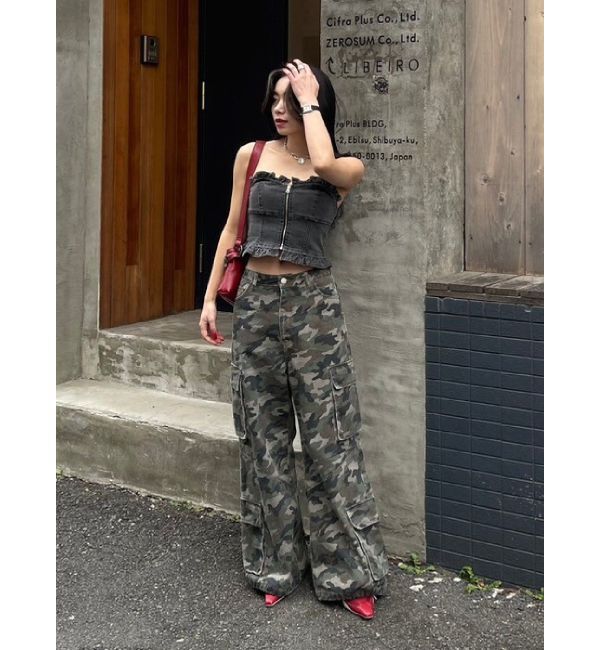 EVRIS「ボリュームカーゴデニムパンツ【セットアップ着用可能】」|デニム|