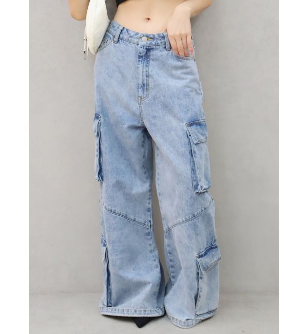 EVRIS「ボリュームカーゴデニムパンツ【セットアップ着用可能】」|デニム|