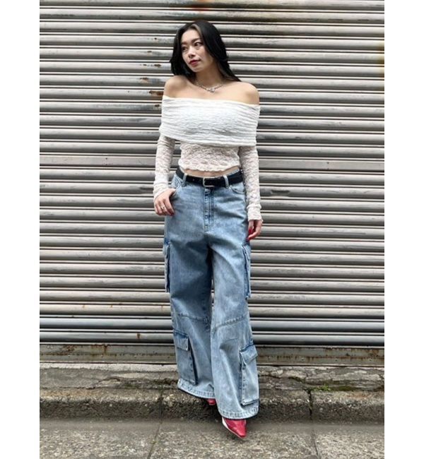 EVRIS「ボリュームカーゴデニムパンツ【セットアップ着用可能】」|デニム|