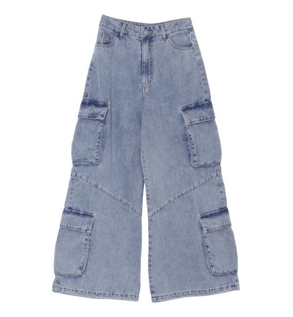 EVRIS「ボリュームカーゴデニムパンツ【セットアップ着用可能】」|デニム|