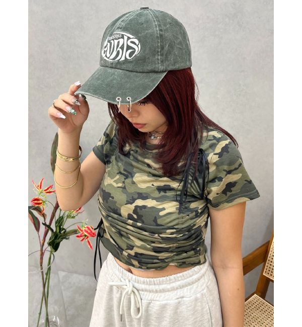 EVRIS「カモフラリボンショートTシャツ」|Tシャツ・カットソー|