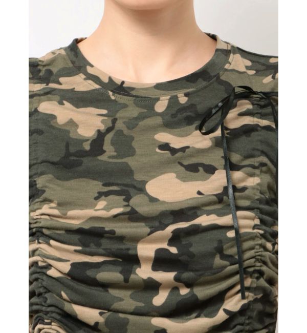 EVRIS「カモフラリボンショートTシャツ」|Tシャツ・カットソー|