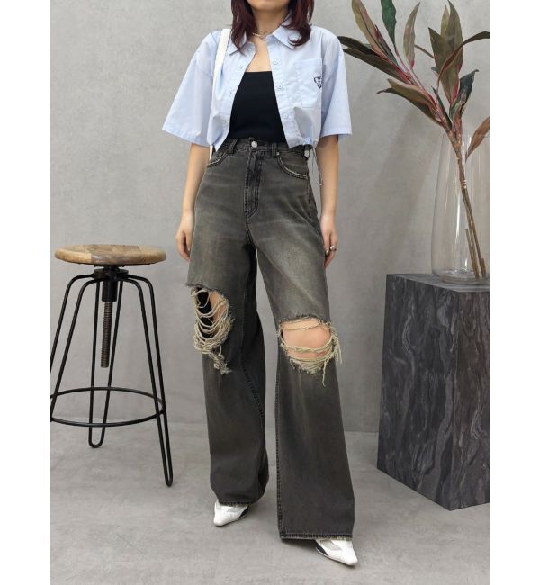 EVRIS「ワンポイントショートシャツ」|シャツ・ブラウス|