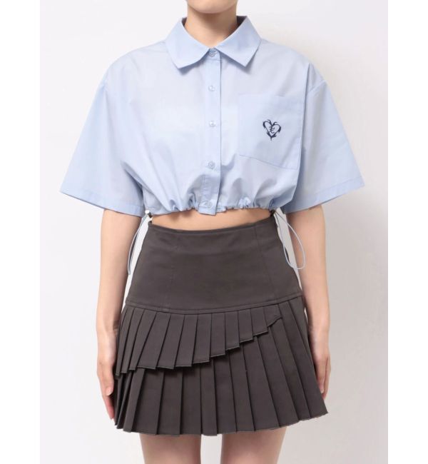 EVRIS「ワンポイントショートシャツ」|シャツ・ブラウス|