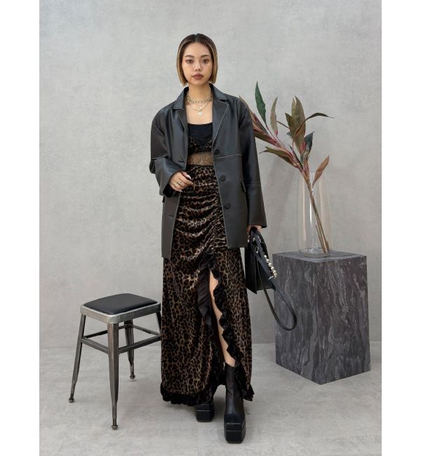 EVRIS「ベロアレースロングワンピース」|ワンピース|