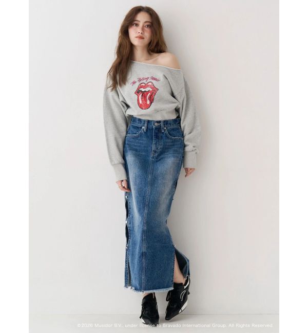 EVRIS「【ザ・ローリング・ストーンズ】ワンショルスウェット」|スウェット・ジャージ|