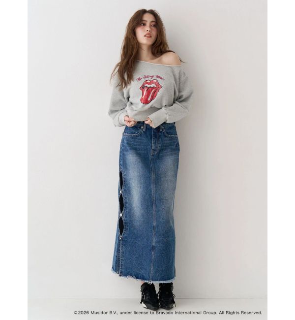 EVRIS「【ザ・ローリング・ストーンズ】ワンショルスウェット」|スウェット・ジャージ|